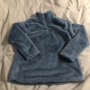 Fuzzy Half Zip Pullover Jacket (Small)